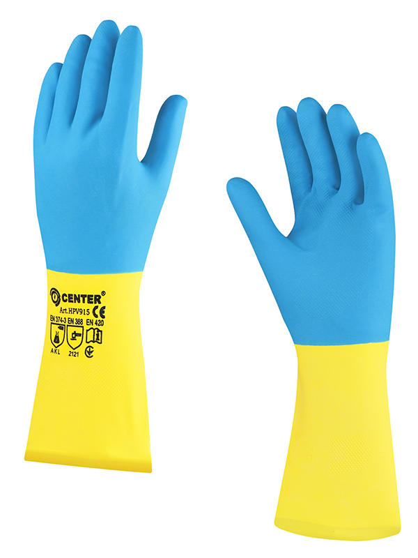 Рукавички КЩС неопрен з латексом "HPV915 CENTER" - Зображення 2
